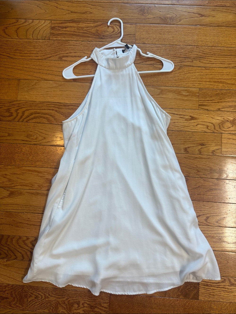 Lulus Love of Mine White Halter Swing Dress